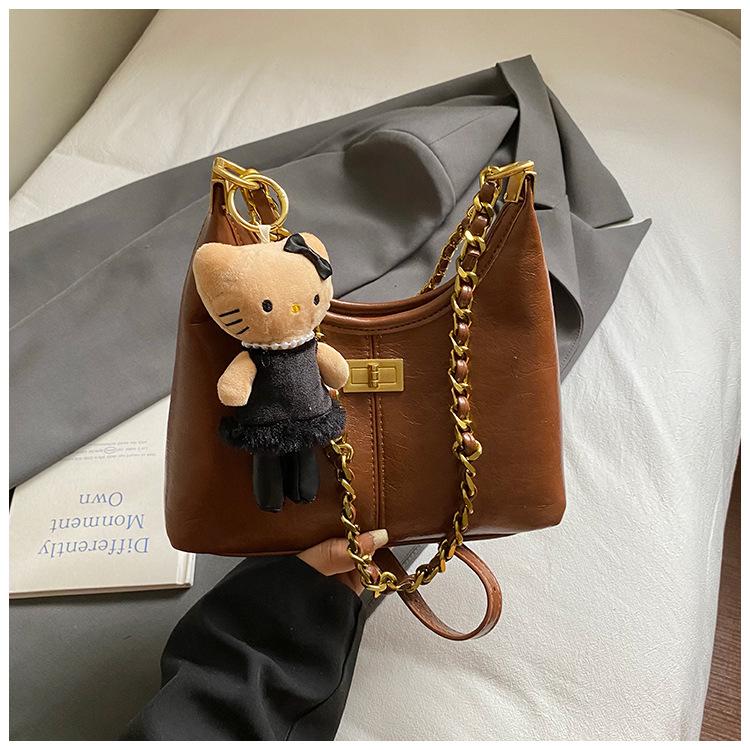 Modische und einfache Tasche, Retro-Umhängetasche, Ketten-Achseltasche