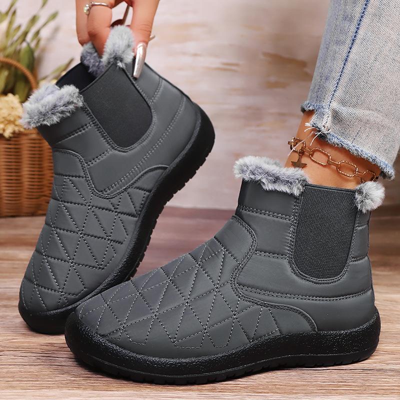 Cotton shoes women's polyurethane high-top boots cold-proof and warm women's boots piled thickened snow boots comfortable cotton boots