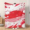 Fflannel Blanket 1pc Pattern with Stars Stripes Soft Comfortable and Warm This Nap Blanket/sofa Blanket Is Suitable for All Season