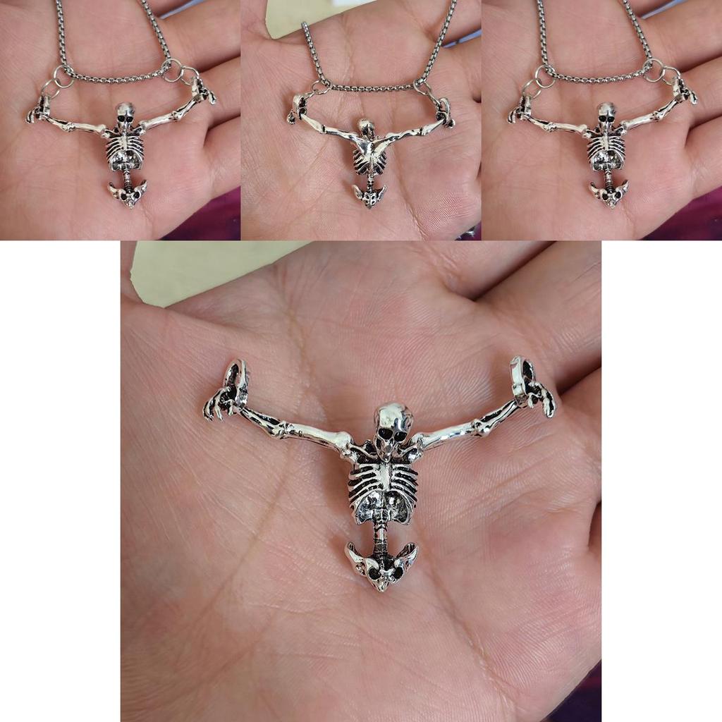 Unique Punk Style Skull Necklace For Men And Women In Stylish Vintage Design