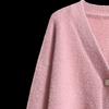 Imitation mink velvet knitted cardigan women's new Korean version autumn and winter versatile loose thickened medium and long outer sweater jacket