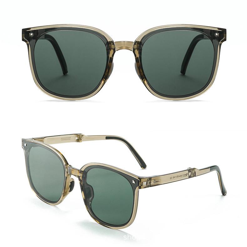 

С очками Солнцезащитные очки с защитой от ультрафиолета, модные складные солнцезащитные очки