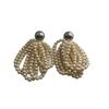 Premium Pearl Simple Temperament Stud Earrings Versatile French Pearl Pendant Fringed Earrings Design Earrings