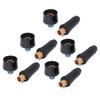 5Set Welding Cable Quick Fitting Rubber Brass European Welding Machine Connector Plug