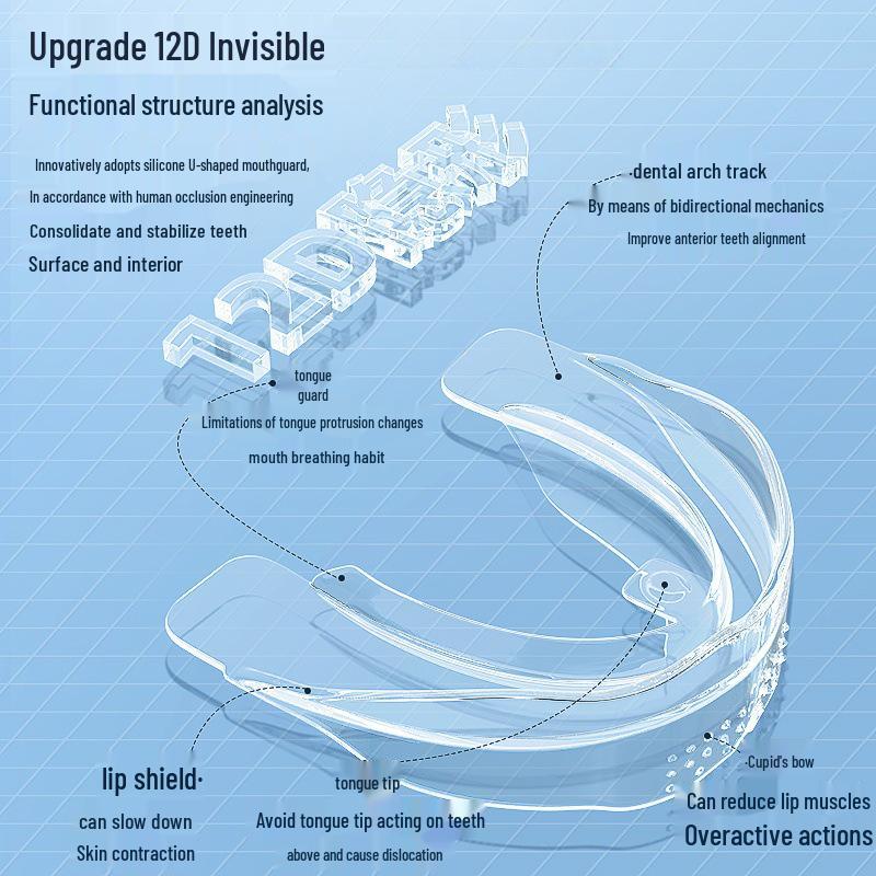 Zhuo Chen Transparent Orthodontic Retainer for Buck Teeth and Underbite