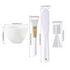 Silicone Face Mask Mixing Bowl Set Mixing Stick Spa Tool Beauty Salon Bowl Spoon Mask Mud Film Brush Silicone Facial Skincare