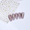 1Pc Bronzing Heart-Shaped Nail Stickers Gold And Silver Laser Butterfly Star Moon Glue Slider Diy Nail Accessories Decoration