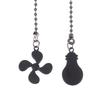 Fan Shape Ceiling Fan Pull Chain Light Shape Chandelier Pull Chain Metal Pendant Pull Chain Extension Chandelier Chain Extender