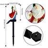 Christmas Decoration Atmosphere Lights Outdoor Solar Garden LED Street Lights Santa Claus Ground Plug Landscape Decoration Light