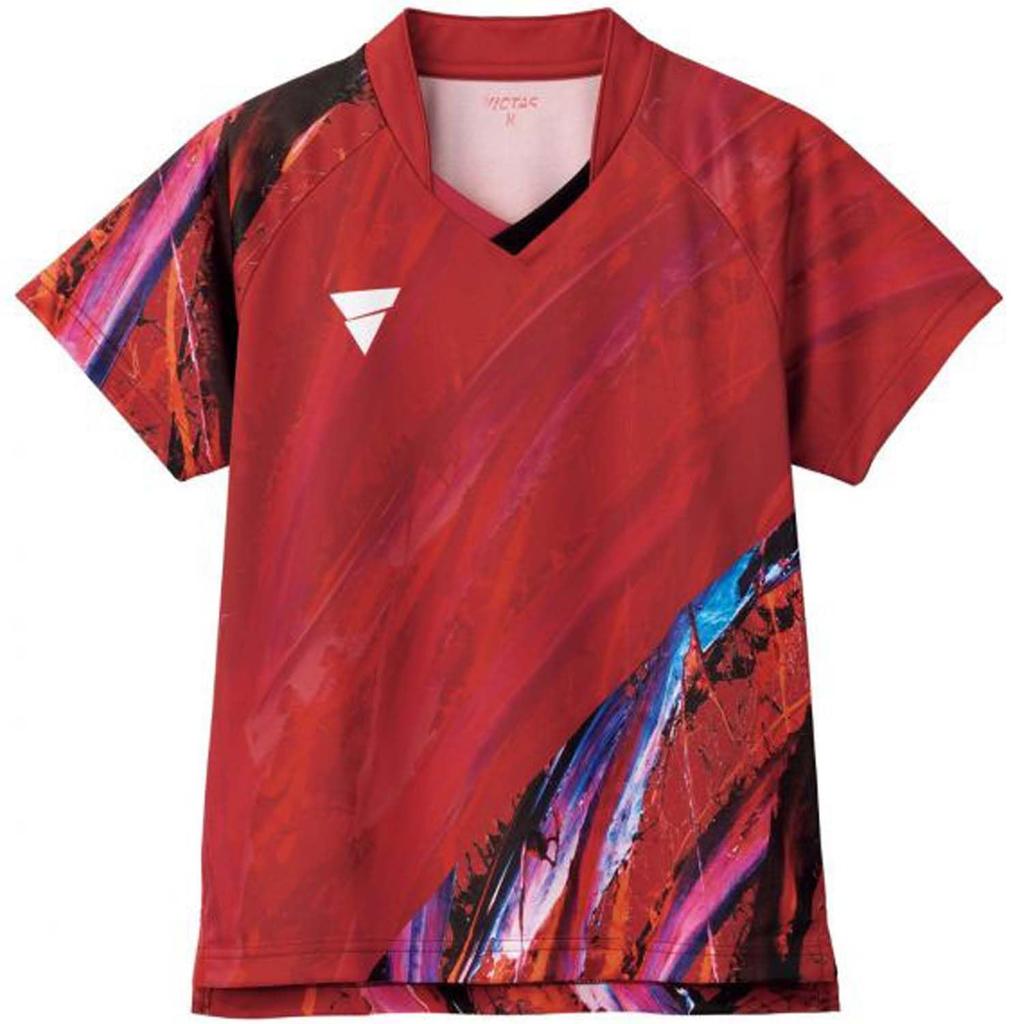Victorus Table Tennis Game Shirt Red Size S V-NLGS408, (9000), (512404)