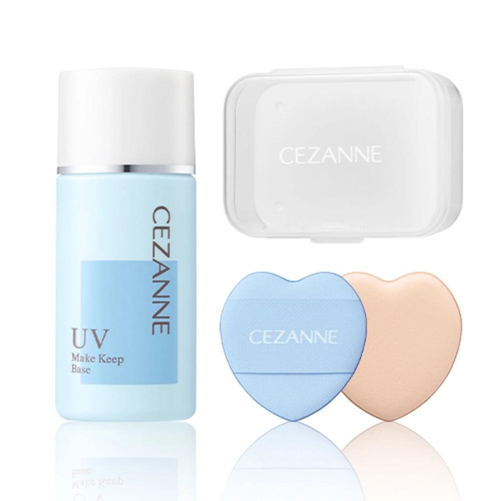 Make Keep Base Light Blue + Mini Heart Puff 2-Piece Set