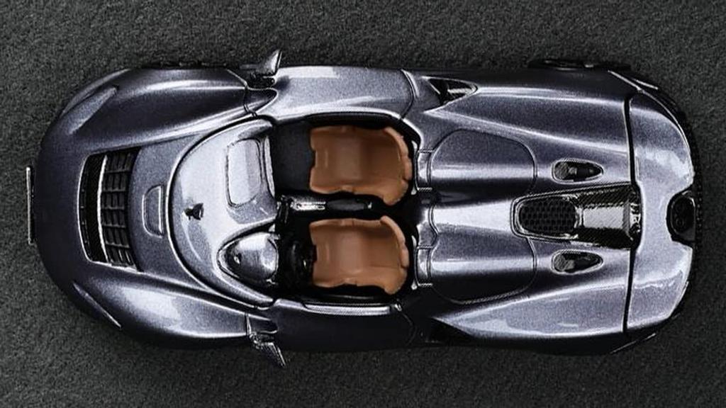 Model CM Skala McLaren Elva Metaliczny Szary Gotowy Model 1/64 CM64-Elva-02