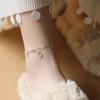 Luxury Zirconia Star & Moon Tassel Anklet - High-End Niche Style