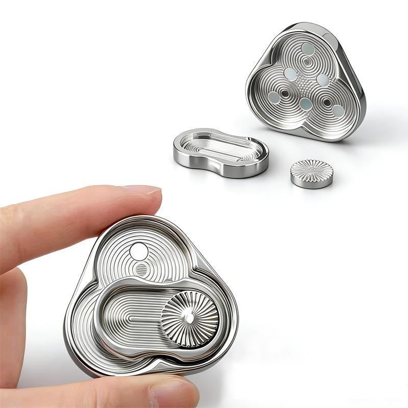 Triangle Magnetic Fidget Slider For Adults Edc Metal Finger Push Card Sensory Adhd  Gifts To And Anxiety
