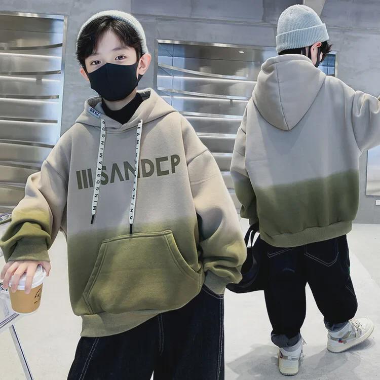 Boys' Hooded Sweatshirts – 2023 Street Fashion for Spring & Autumn