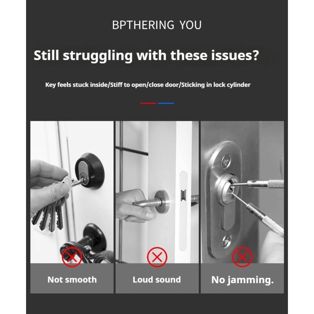 Lock Core Lubricant Powder Is A Practical Lock Repair Tool. Graphite Powder Door Lock Lubricant Can Be Used for Slide Rails and Door Shafts