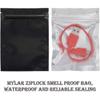 50pcs Holographic Packaging Bags Food Storage Bags (Translucent Matte Black, 7.5x10cm)