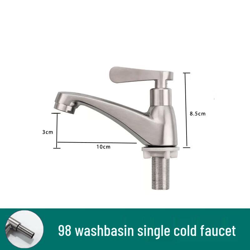 

Stainless Steel Single Cold Basin Faucet