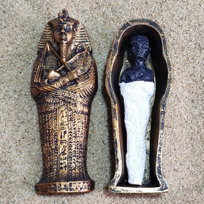 Ancient Egypt Mummy Coffin Ornament Detachable Resin Pharaoh Cleopatra Pyramid Gauze Gift Souvenir Simulation Handicraft
