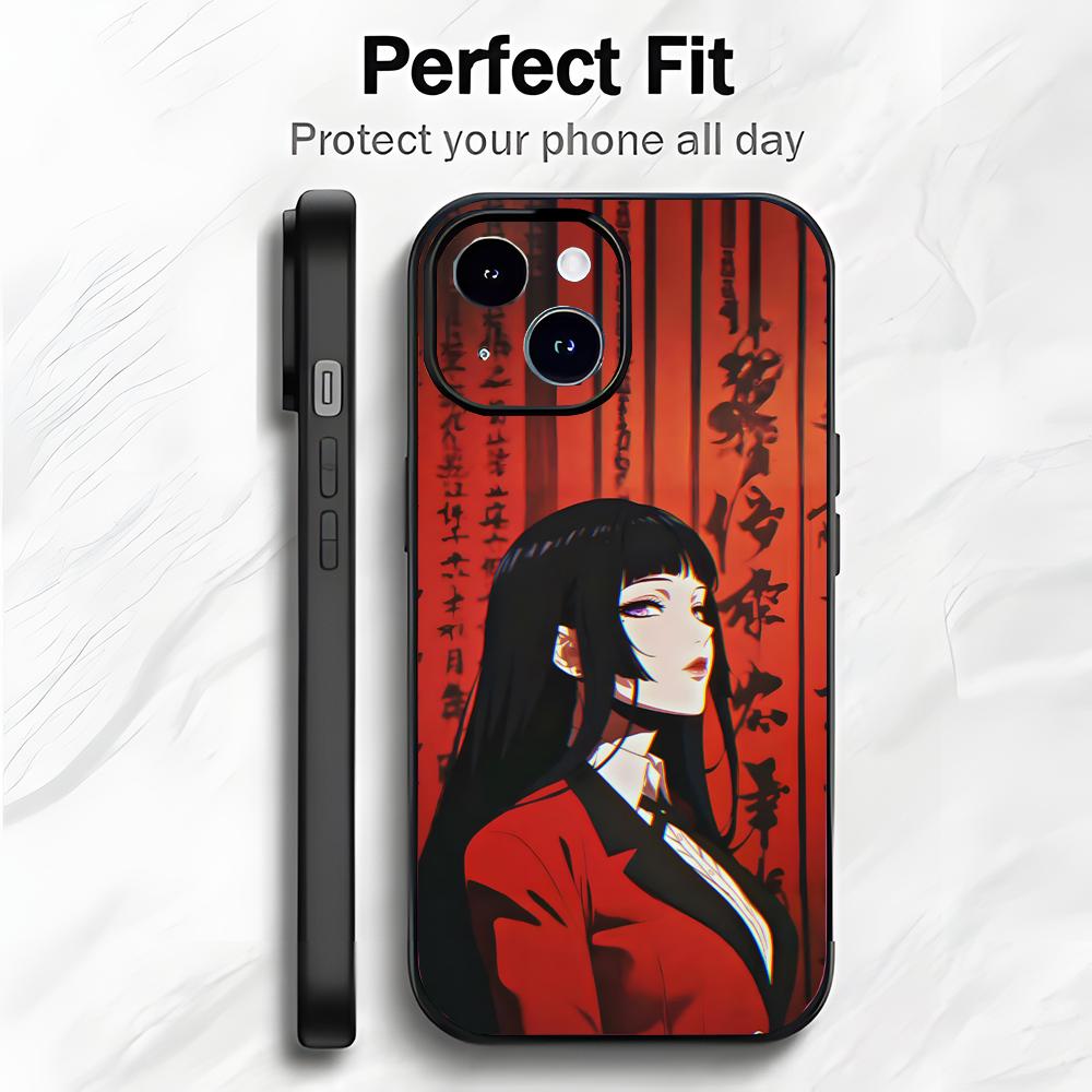 Thriller Anime Y-Yumeko Jabami K-Kakegurui Phone Case Phone Case Soft Packaging Lightweight For iPhone17 16 15 14 13ProMax