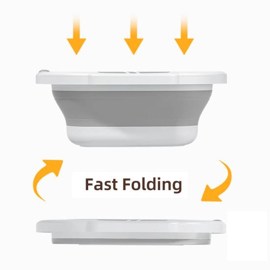 Yousheng Large Capacity Foot Basin Foldable Design Portable Foot Bath Tub Basin Expandable Easy Storage Foot Soak Basin