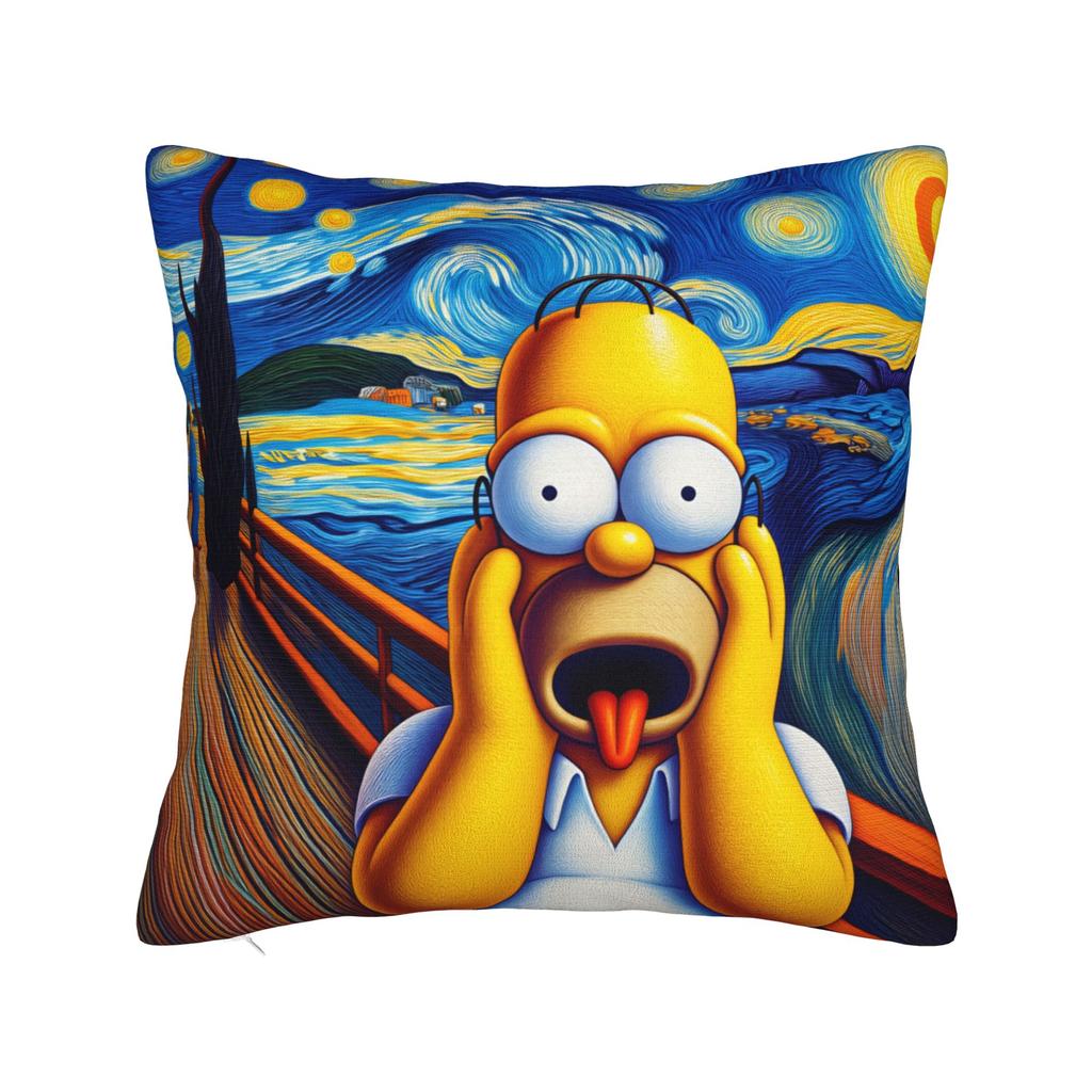 Marge SSimpsons Head Repeat Pattern Pillow Cover Funny Pillow Case For Sofa Home Decor Soft Pillowcases Gift Idea