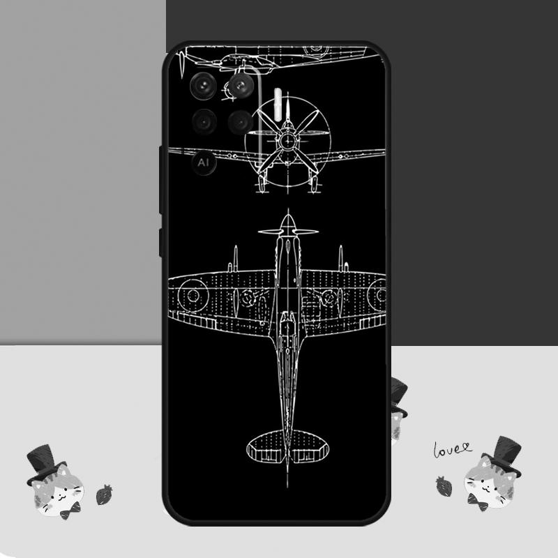 Aircraft Airplane Fly Travel Case For Oppo A76 A96 A16 A60 A98 A58 A78 A18 A38 A80 A40 A77 A57 A17 A74 A54 A94 A15 A5 Pro