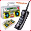 80's 90's Inflatable Radio Boombox Mobile Phone Party Decorations Balloon Props Hip-Hop Themed Disco Birthday Party Supplies