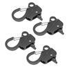 4PCS Spring Snap Attach Rope Hook 38?58in Opening 316 Stainless Steel Quick Threading Boat Spring