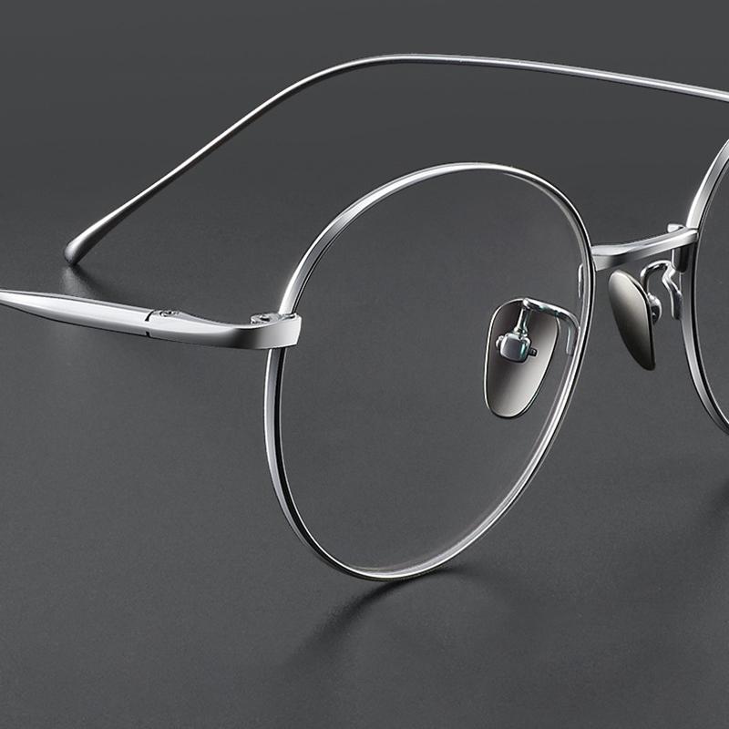 Vintage Ultralight titanium frames Myopia Eyeglass Man Reading Glasses Woman Round Pure Titanium Prescription Presbyopia Eyewear