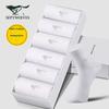Men's Socks, Odor-Resistant Socks, 100% Pure Cotton, 7A Casual Mid-Calf Socks, 6 Pairs, White, 6 Pairs