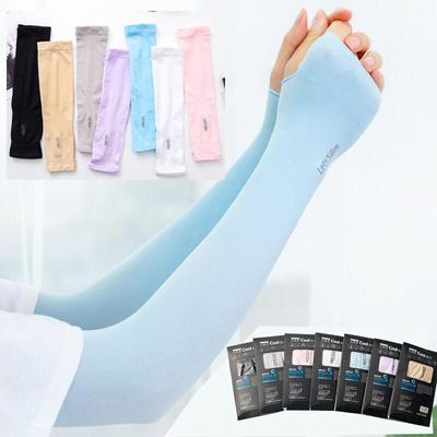 Summer UV Protection Gloves: Cool Ice Silk Sleeves for Outdoor Driving, Unisex Arm Guards