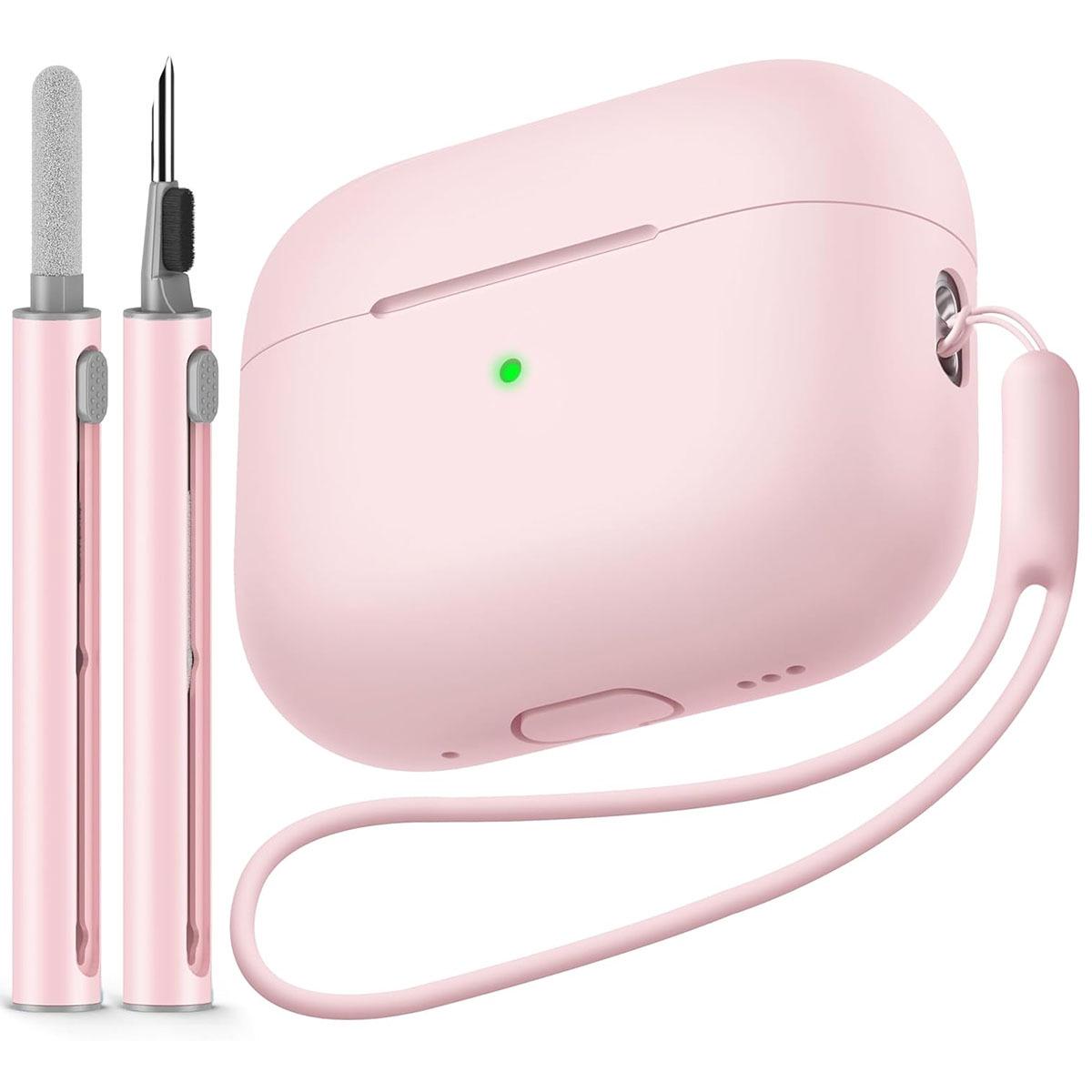 

AirPods Pro 2 Silicone Case with Cleaning Pen & Carabiner AirPods Pro 2 розовый