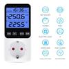 AIMOONSA Compteur électrique pour prise 14 modes avec écran LCD — mesure conso kWh W V A PF