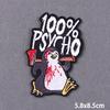 Red Fusible Patches Hiphop Iron On Thermoadhesive Patches For Clothes Cross Skull Embroidery Patches For Jacket Logo Applique