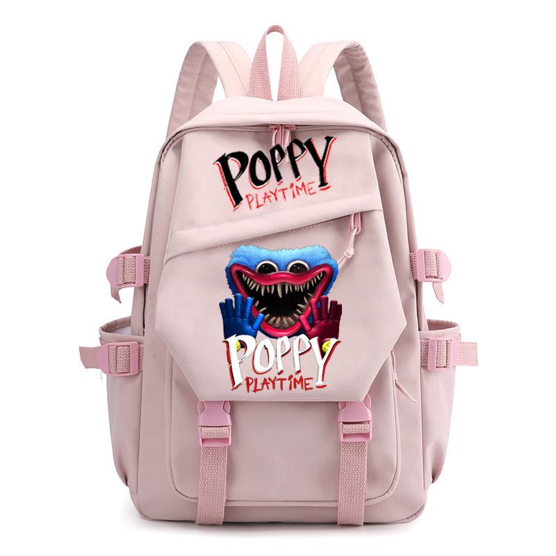 Poppy Waterproof Women's Backpack Girl Schoolbag Large Capacity Travel Leisure Shoulder Bag