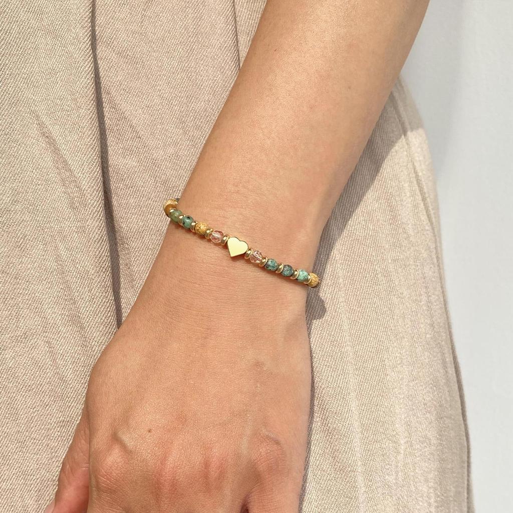 Trendy Natural Stone Bracelet Adjustable Wristchain Fashionable Wristband Accessory for Everyday Wear and Event