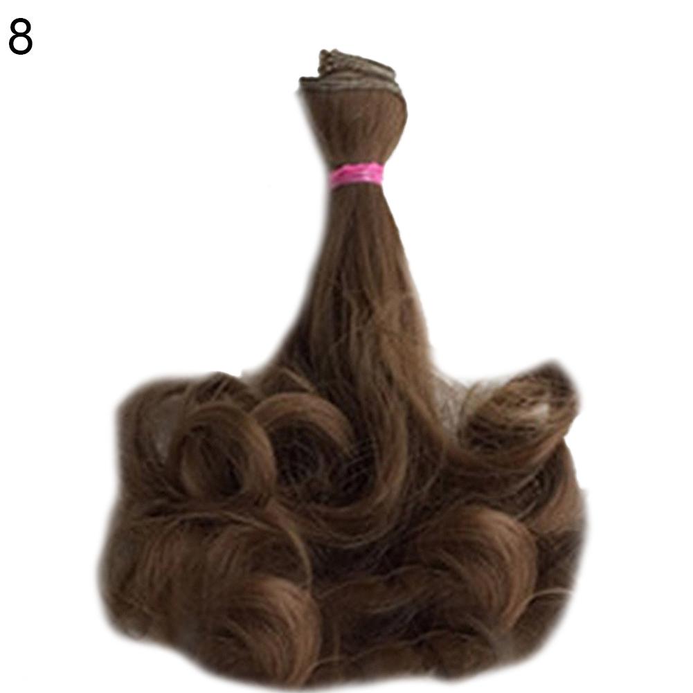 Fiesta muñeca Cosplay DIY peluca rizada larga extensión de anime postizo