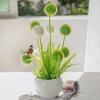 WillingYou Artificial Flowers, Stylish Nordic Decor, with Vase, Fake Allium Flowers, Includes One Vase and One Bouquet, Multicolor