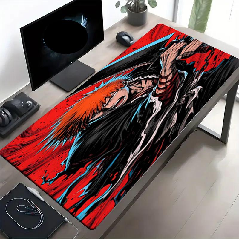 BLEACH Print Mouse Pad, Anti‑Slip Desktop keyboard Mat, for PC Laptop Gaming Working Daily Use, Cool Festival Surprise Gift