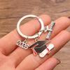 Doctoral Hat Graduation Cap Keychain 2026 Metal Pendant Gown Bag Keyring Fashionable Celebration Gift for College Students