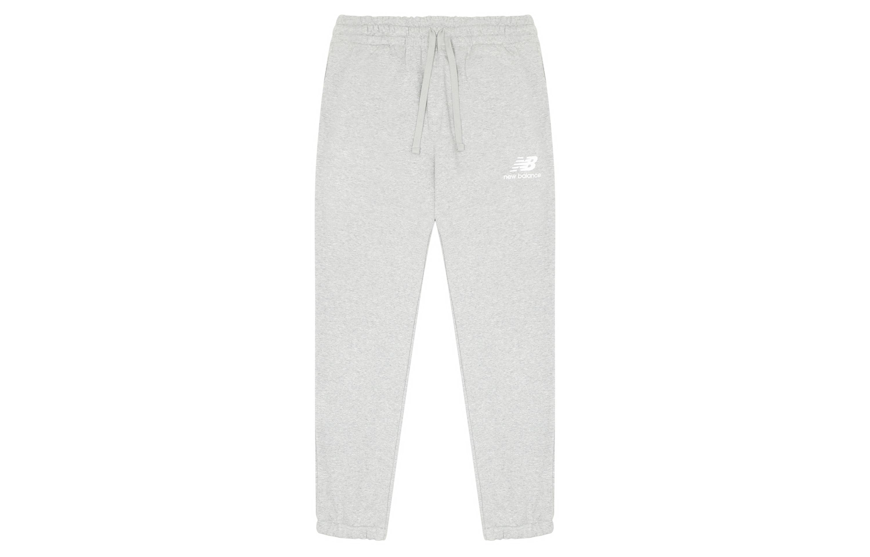

New Balance Knitted Sweatpants Men s Light Gray Moderate Cuffed Pants AMP31539-AG L