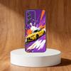 Manga-Style Sports Car Phone Case For Samsung S25,S24,S21,S22,S23,S30,Ultra,S20,Plus,Fe,Note,10,9,5G Black Cover