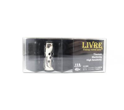 Livre ASBK-1 KNOB Fino Air Handle Knob Shimano Daiwa Silver Black (9910)