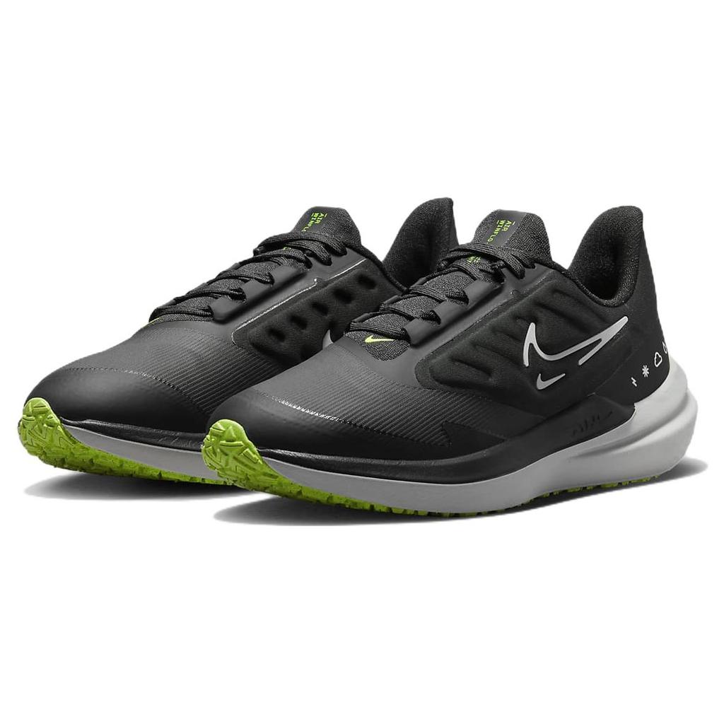 Ny Nike Air Zoom Winflo 9 Shield 'Svart Hvit Volt' Dame DM1104-001