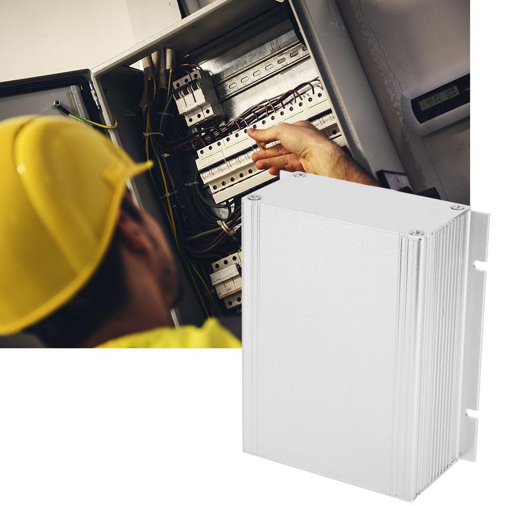 Silver White Aluminum Printed Circuit Board Instrument Box Enclosure Electronic Project Case