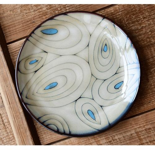 Creative Kiln Changing Glaze Ceramic Tableware Hand-painted Western Food Plate Steak Plate Dessert Dim Sum Plate