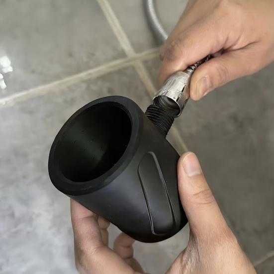 Shower Head Universal Fit Handheld Upgraded Rough Hole Design Easy to Install Stable Water Flow Shower Head