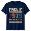 Made In 1975 Unisexs T Shirt 51st Birthday Gift Vintage fiftyone Year Old b
