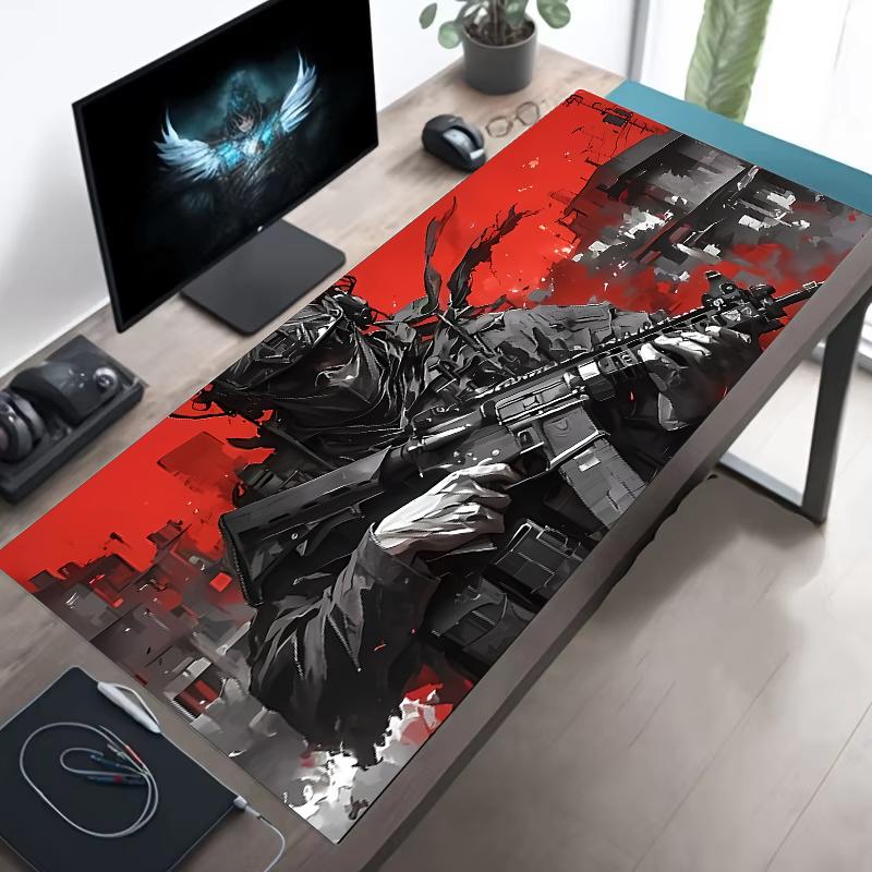 Tactical Sniper Soldier Military Style Extended Gaming Mouse Pad Large Desk MatNonSlip AntiDirt Extended Desk Mat